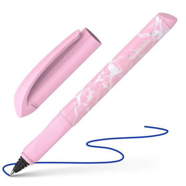 Roller bombičkový Schneider Easy ružové - modrá náplň