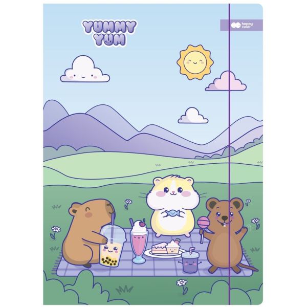 Doska s gumičkou Happy Color 24 x 31 cm (A4) kartón - CapyBara 1