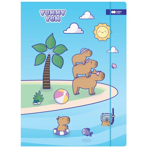 Doska s gumičkou Happy Color 24 x 31 cm (A4) kartón - CapyBara 2