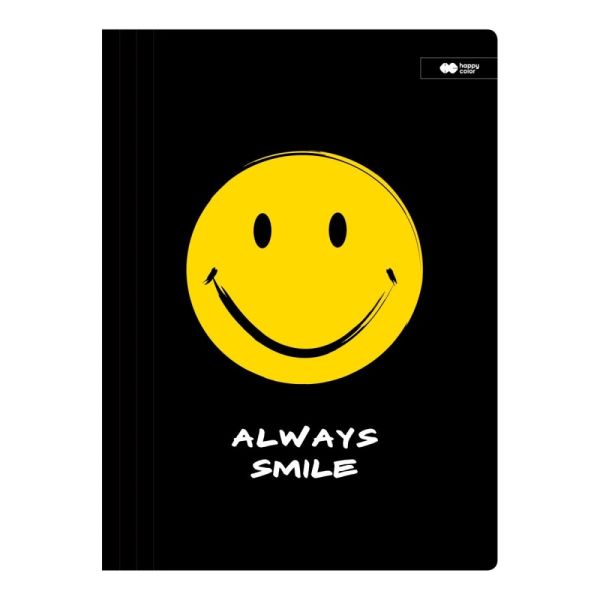 Doska s gumičkou Happy Color 24 x 31 cm (A4) kartón - Fun čierna