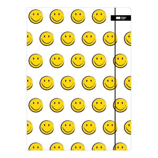 Doska s gumičkou Happy Color 24 x 31 cm (A4) kartón - Fun biela