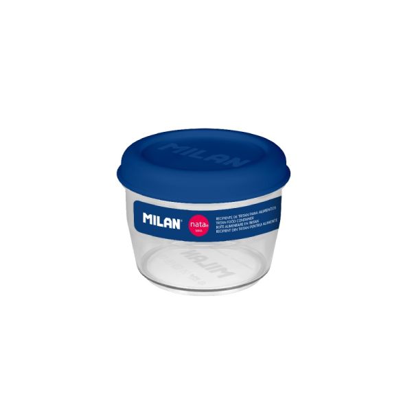 Box na potraviny okrúhly MILAN Tritan (nata 624 series) 0,5 L - modrý