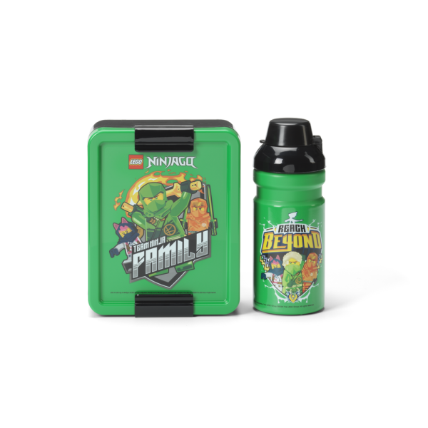 LEGO Ninjago desiatový set (fľaša a box) - zelená