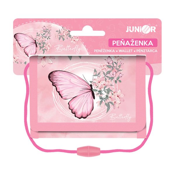 Detská textilná peňaženka JUNIOR S8 - Butterfly