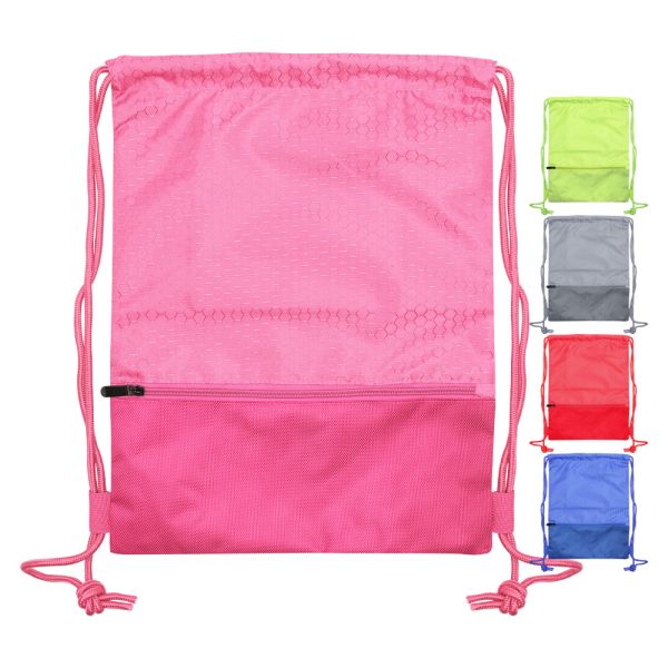 Vrecko na prezúvky s prednou kapsou a vreckom vo vnútri (mix 5 farieb)