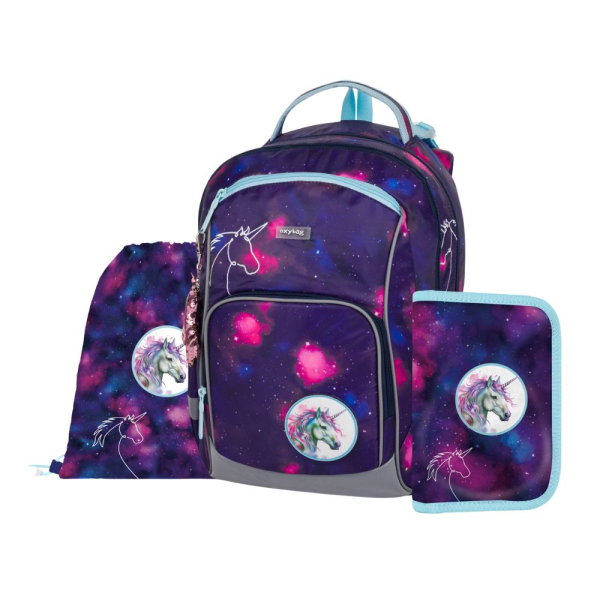 Školský batoh (3-dielny set) OXY GO - Unicorn