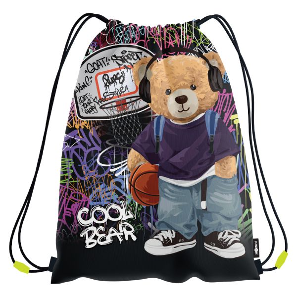 Vrecko na prezuvky s potlačou JUNIOR S8 - Cool Bear