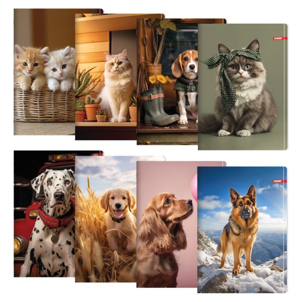 Zošit A5, linajkový 544, 40 listový, Exclusive "Pet"