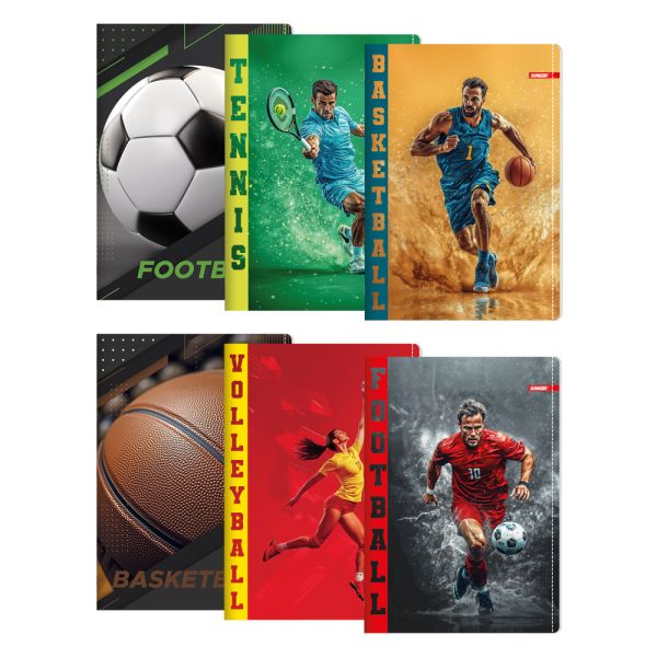 Zošit A4, linajkový 444, 40 listový, Exclusive "Sport"