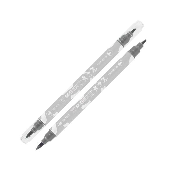 Popisovač M&G Miffy Marker 1 mm obojstranný, strieborný