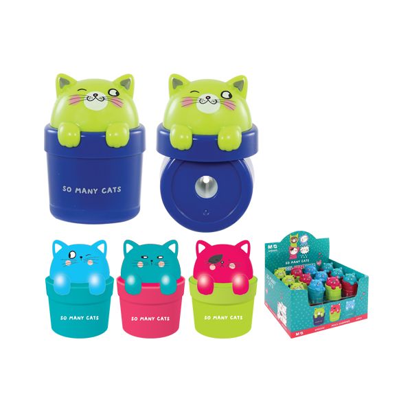 Strúhadlo plastové M&G so zásobníkom So Many Cats