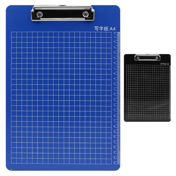 Podložka na písanie s klipom a mriežkou PVC /A4 (mix farieb)