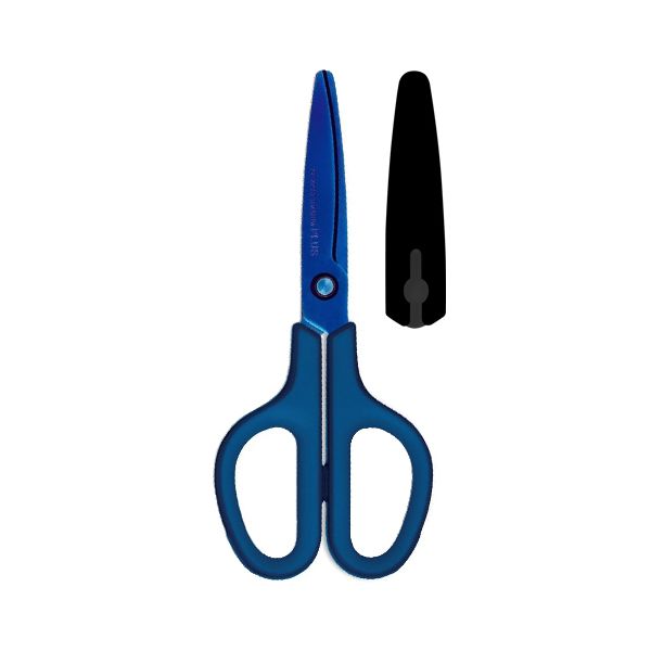 Nožnice PLUS SC-175T titánové modré, 7" 174 mm