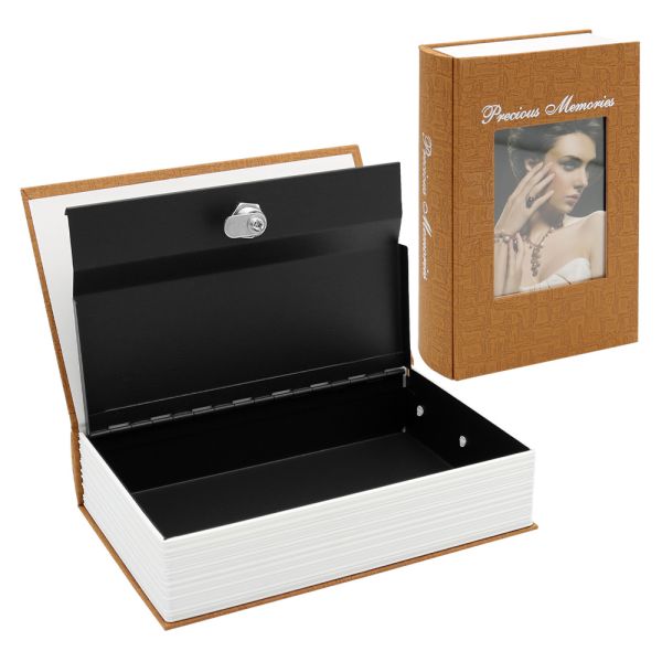 Úschovný sejf ukrytý v knihe s fotografiou