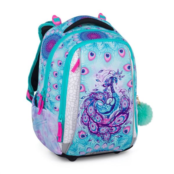 Školský batoh BagMaster Vega 24 B - Páv