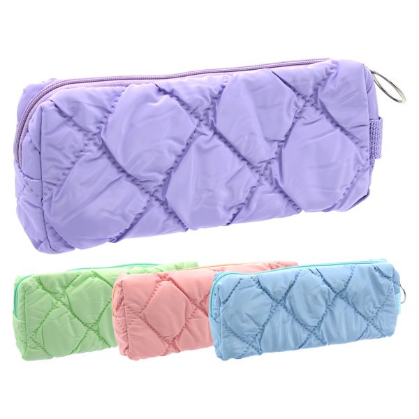 Puzdro na perá s pútkom, prázdne (mix 4 farieb)