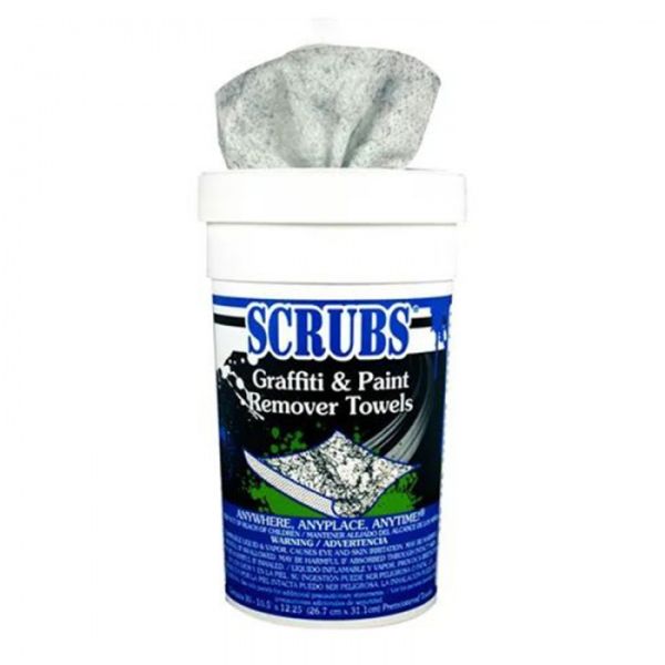 Čistiace utierky na odstraňovanie graffiti SCRUBS DY90130 plastovom vedierku (30 ks)