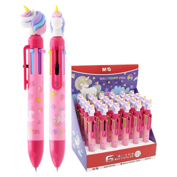 Pero guľôčkové M&G Unicorn 6-farebné