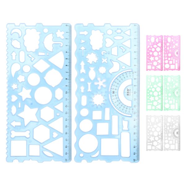 Šablóna tvary 208 x 95 mm, flexibilná (mix farieb) balenie 2 ks