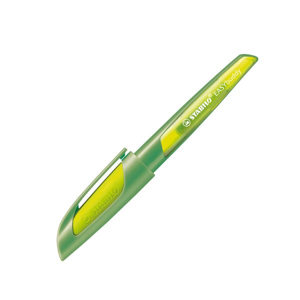 Pero bombičkové STABILO EASYbuddy - lime/green M, modrá náplň