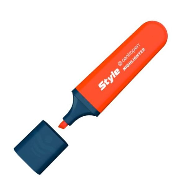 Zvýrazňovač CENTROPEN 6252 Style Fluo (klinový hrot 1-4,6 mm) - oranžová