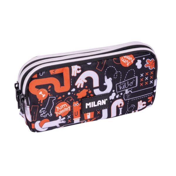 Puzdro na perá MILAN 3-zipsové, séria Fingers