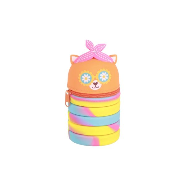 Puzdro na perá 1-zipsové Rainbow Mouse