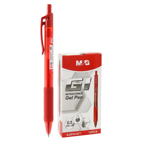 Pero gélové M&G G1 (0,5 mm) - červená náplň