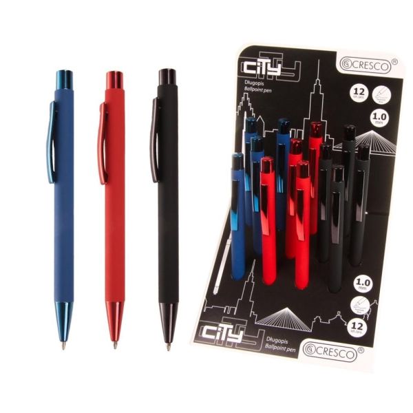Pero guľôčkové CITY, modrá náplň