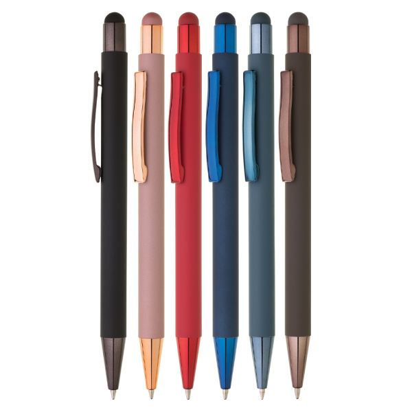 Guľôčkové kovové pero Salga SOFT (mix farieb /cena za 1 ks)