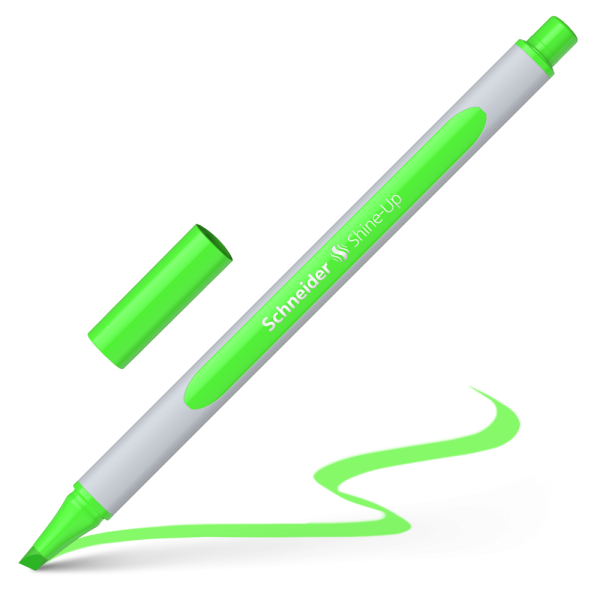Zvýrazňovač SCHNEIDER Shine-Up - fluo zelená