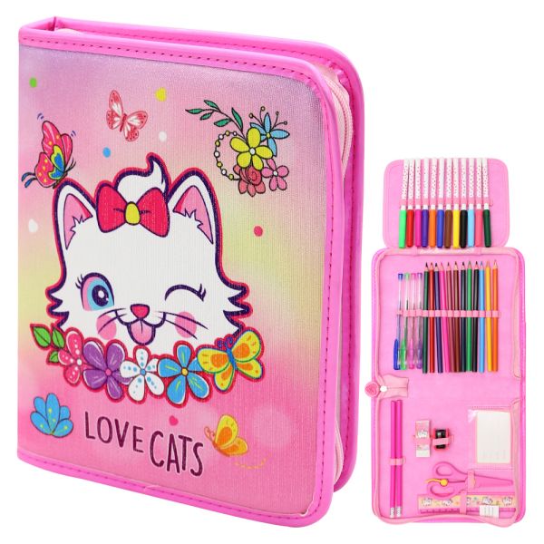 Výtvarná sada /veľký peračník 36 ks - Love Cats