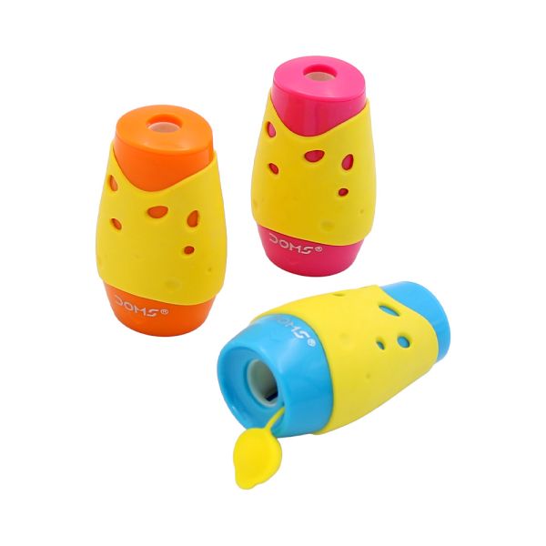 Strúhadlo na ceruzky Doms, 2 rôzne otvory (mix farieb)