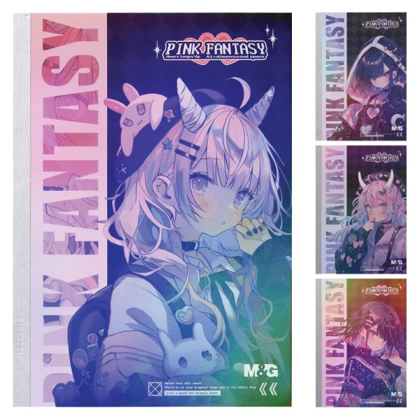 Zošit linajkový A5 M&G Pink Fantasy (4 dizajny)