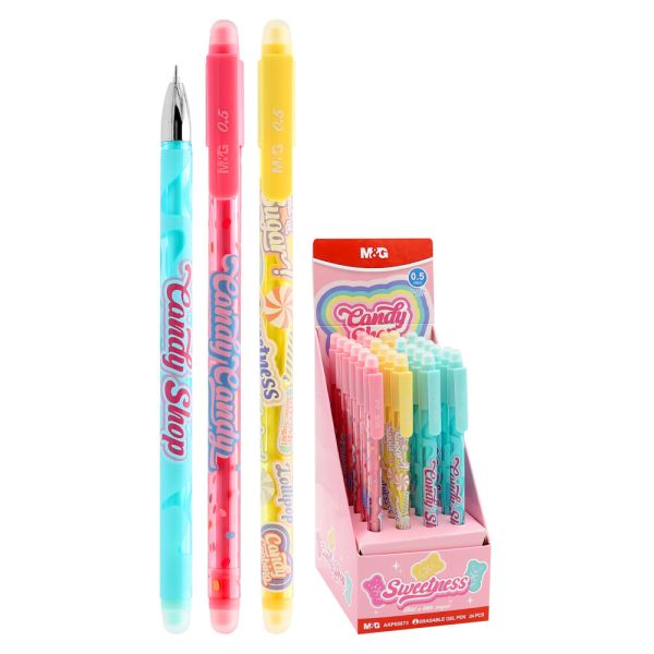 Pero gélové /gumovacie M&G Candy Shop 0,5 mm  - modrá náplň