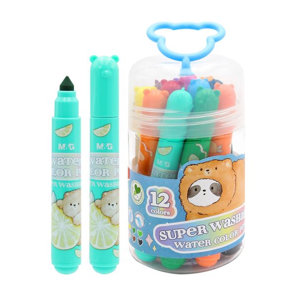 Fixy vodové M&G Food grade, ľahko umývateľné  - sada 12 ks