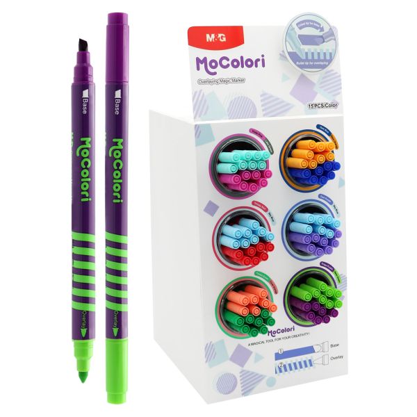 Prezentačný stojan M&G Popisovač /Zmizík MoColori Erasing Magic Marker (180 ks)