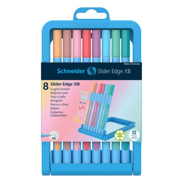 Pero guľôčkové Schneider Slider Edge XB Pastel - sada 8 ks