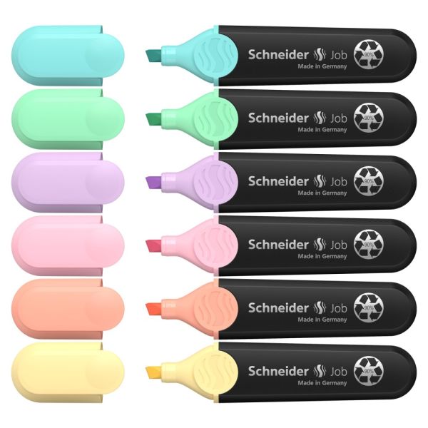 Zvýrazňovač Schneider Job pastel - sada 6 ks