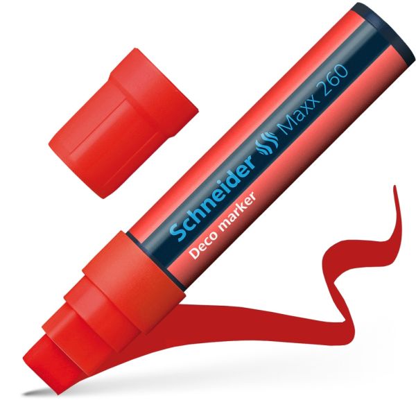 Popisovač kriedový Schneider Maxx 260 - červený