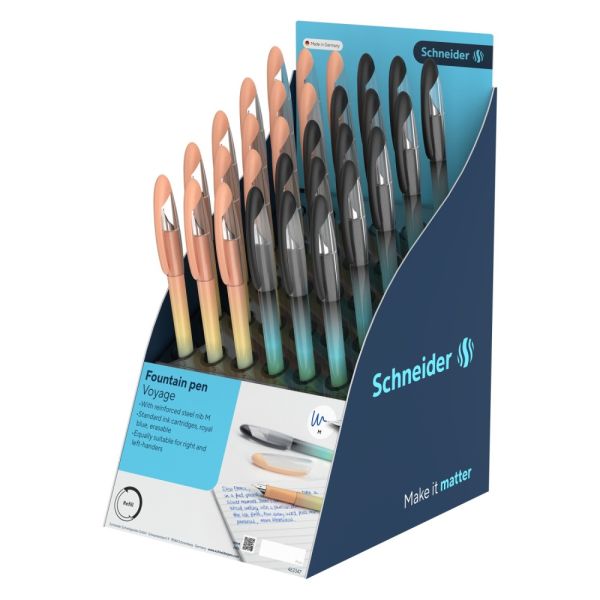 Pero plniace Schneider Voyage - modrá náplň (mix /cena 1ks)
