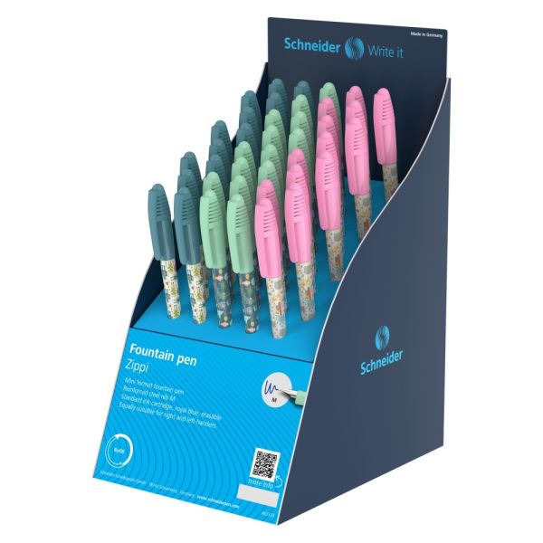 Pero plniace Schneider Zippi - modrá náplň (mix /cena 1ks)
