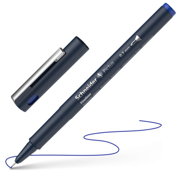 Fineliner Schneider Pictus 0.7 - čierna náplň