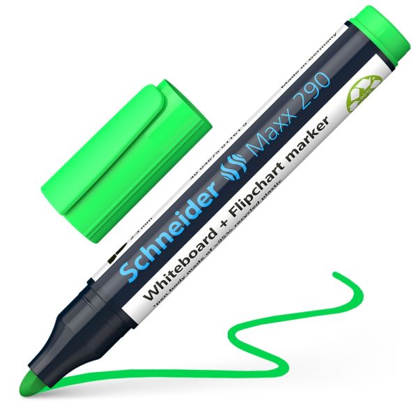 Popisovač Schneider Maxx 290 na biele tabule - sv. zelená
