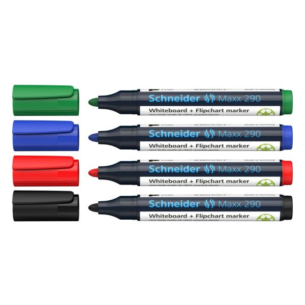 Popisovač Schneider Maxx 290 na biele tabule originál - sada 4 ks