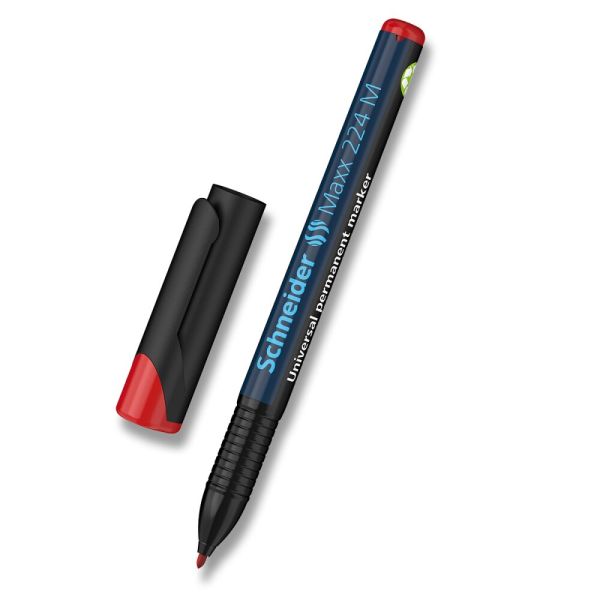 Popisovač Schneider Maxx 224 permanent, hrot M - červený
