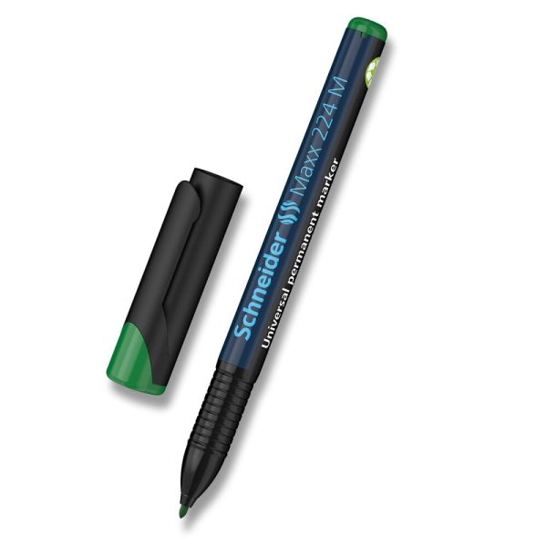 Popisovač Schneider Maxx 224 permanent, hrot M - zelený