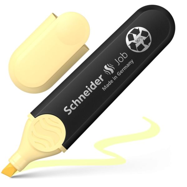 Zvýrazňovač Schneider Job pastel - žltá