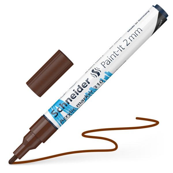 Popisovač Schneider Paint-It 310 Acrylic Marker 2mm - brown