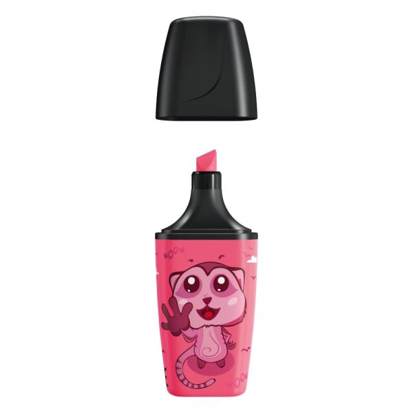 Zvýrazňovač STABILO BOSS MINI Animal Vibes - ružová